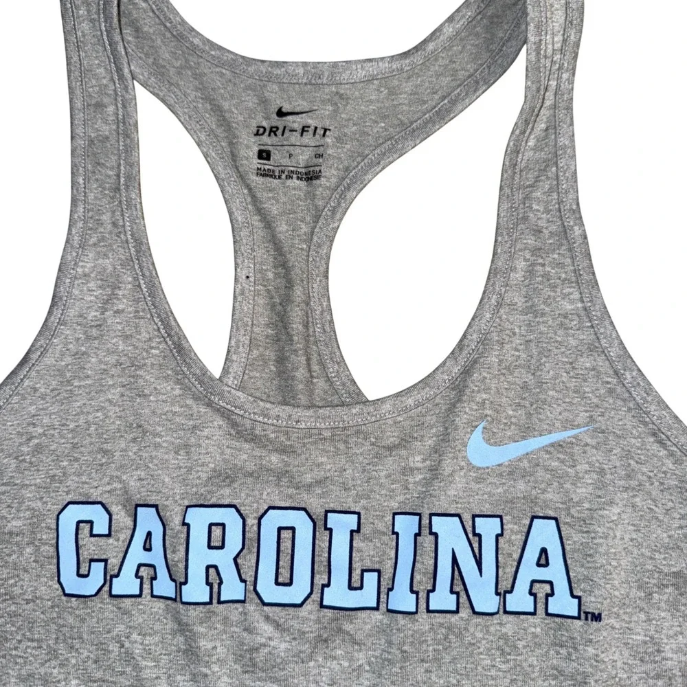 Nike Balance Tank Small Grey UNC Tar Heels Carolina Dri-FIT Racerback new